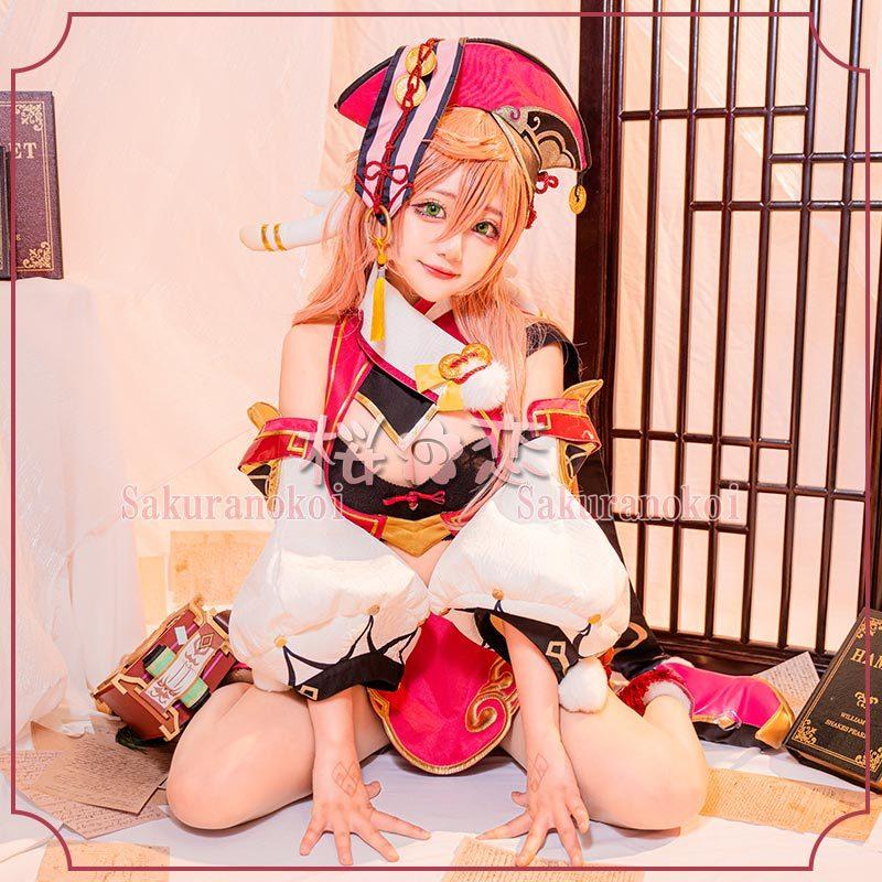 原神 げんしん genshin 煙緋(エンヒ) 予約販売 コスプレ 衣装 cosplay イベント パーティー コスチューム 変装 仮装 uw1491  :uw1491:桜の恋 - 通販 - Yahoo!ショッピング
