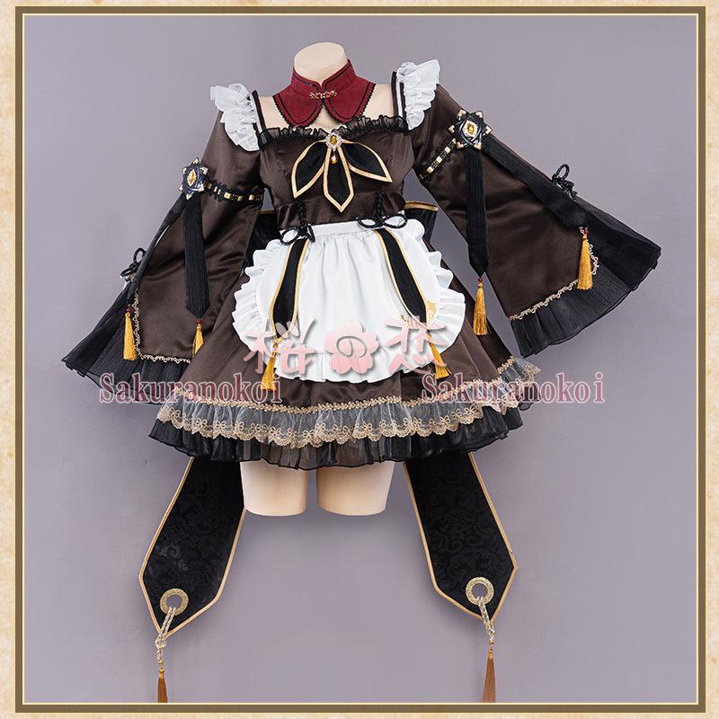 【爆買WEEK P10倍+11倍】原神 げんしん genshin 胡桃 ふーたお フータオ メイド コスプレ 衣装 cosplay イベント パーティー コスチューム 変装 仮装 uw1602