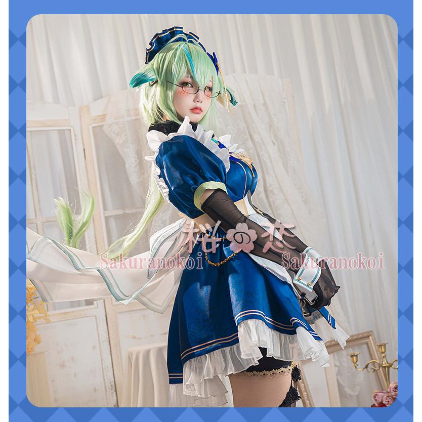 原神 げんしん genshin 砂糖 スクロース メイド コスプレ 衣装 cosplay イベント パーティー コスチューム 変装 仮装 uw1641