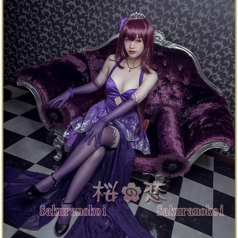Fate Grand Order コスプレ フェイト グランドオーダー 風 スカサハ 師匠 風 ドレス コスプレ衣装 Fgo コスチュームuw467 Uw467 桜の恋 通販 Yahoo ショッピング