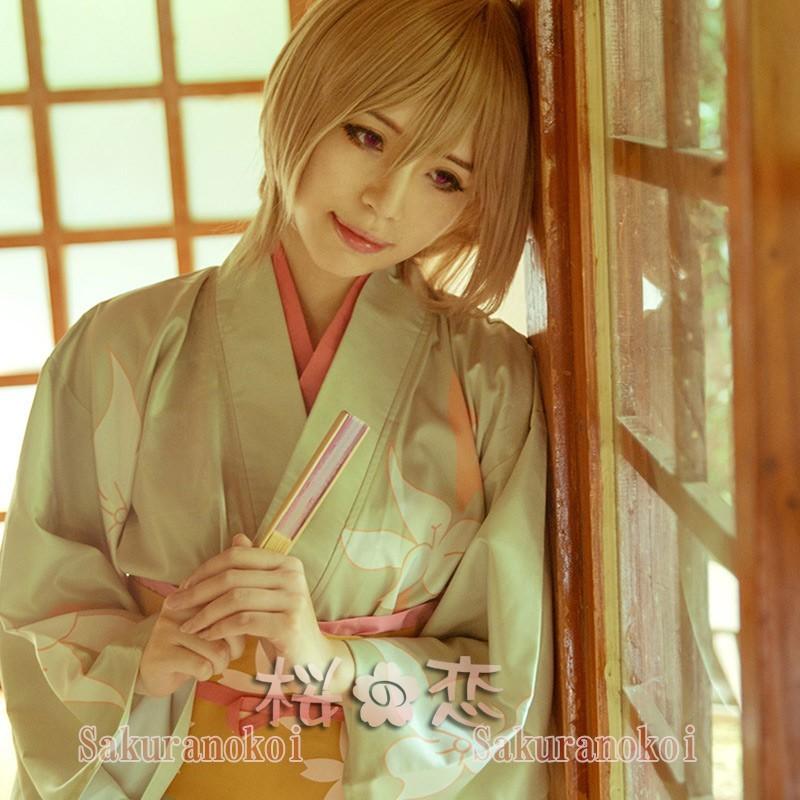 銀魂コスプレ衣装 ぎんたま 沖田ミツバ おきたみつば 風コスチューム Cosplay Uw507 Uw507 桜の恋 通販 Yahoo ショッピング