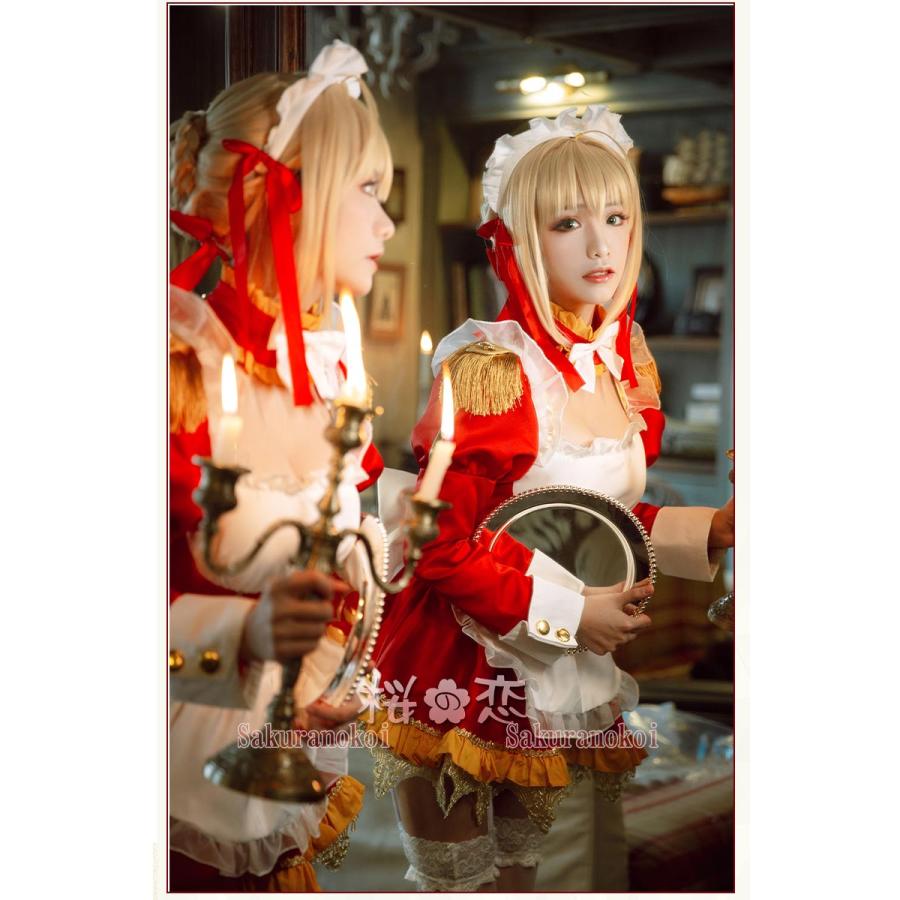 Fate Grand Order コスプレ ネロ クラウディウス メイド コスプレ衣装 Fgo コスチューム コミケ 仮装 Uw6 Uw6 桜の恋 通販 Yahoo ショッピング