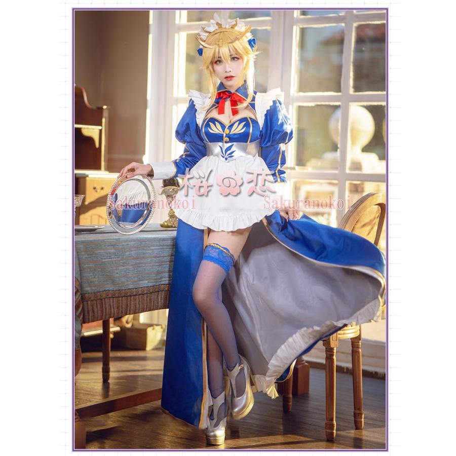 Fate Grand Order コスプレ アルトリア ペンドラゴン メイド コスプレ衣装 Fgo コスチューム コミケ 仮装 Uw684 Uw684 桜の恋 通販 Yahoo ショッピング