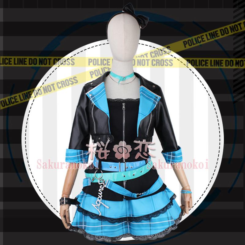 Lovelive コスプレ ラブライブ 渡辺曜 スクフェスac 機車服 コスチューム コスプレ衣装 Y3295 Y3295 ハロウィン 楽器 手芸 コレクション 桜の恋 コスチューム アニメ Y3295 オンラインストア入荷 の