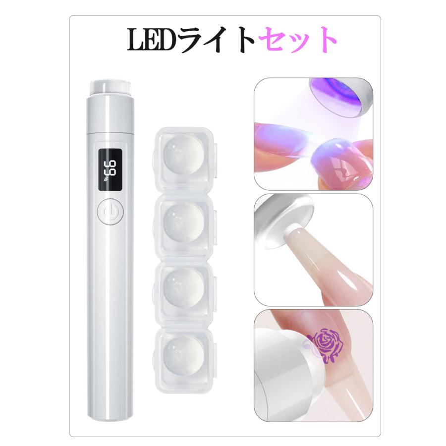 ミニネイルライト ホルダー付き UV LED ハンディ 1Wペン型 UVネイル