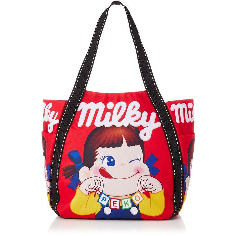 ペコちゃん トートバッグ マザーズバッグ バルーントート レッド・14  