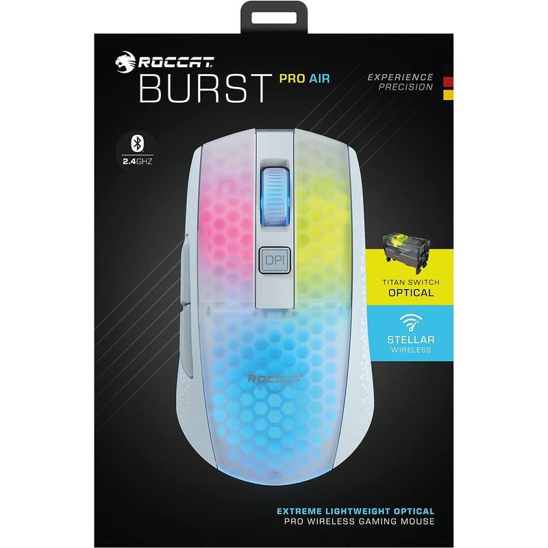 ROCCAT ゲーミングマウス Burst Pro Air ワイヤレス 2.4GHz/Bluetooth ホワイト/白 光学式/19K/オプ｜sakuranokomichi｜05