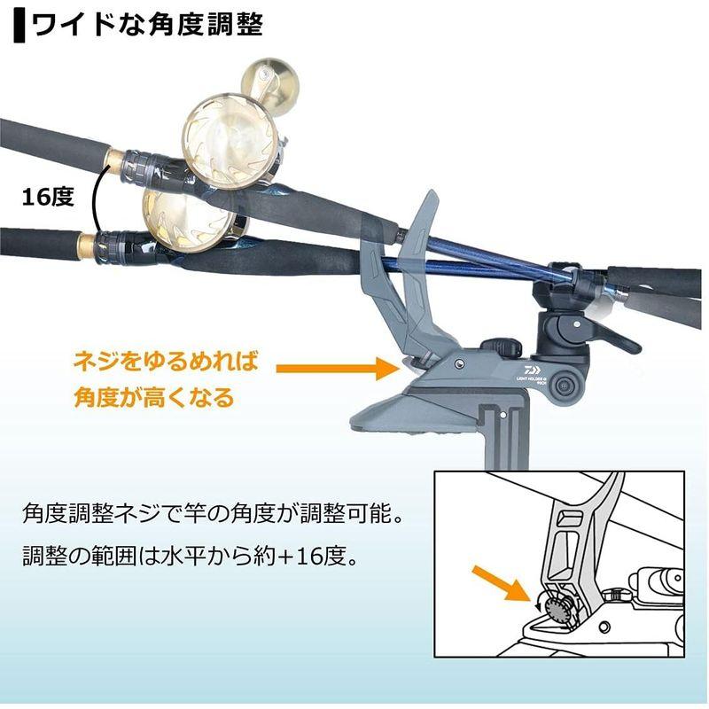 ダイワ(DAIWA) ライトホルダー α240CH ダークグレー｜sakuranokomichi｜02