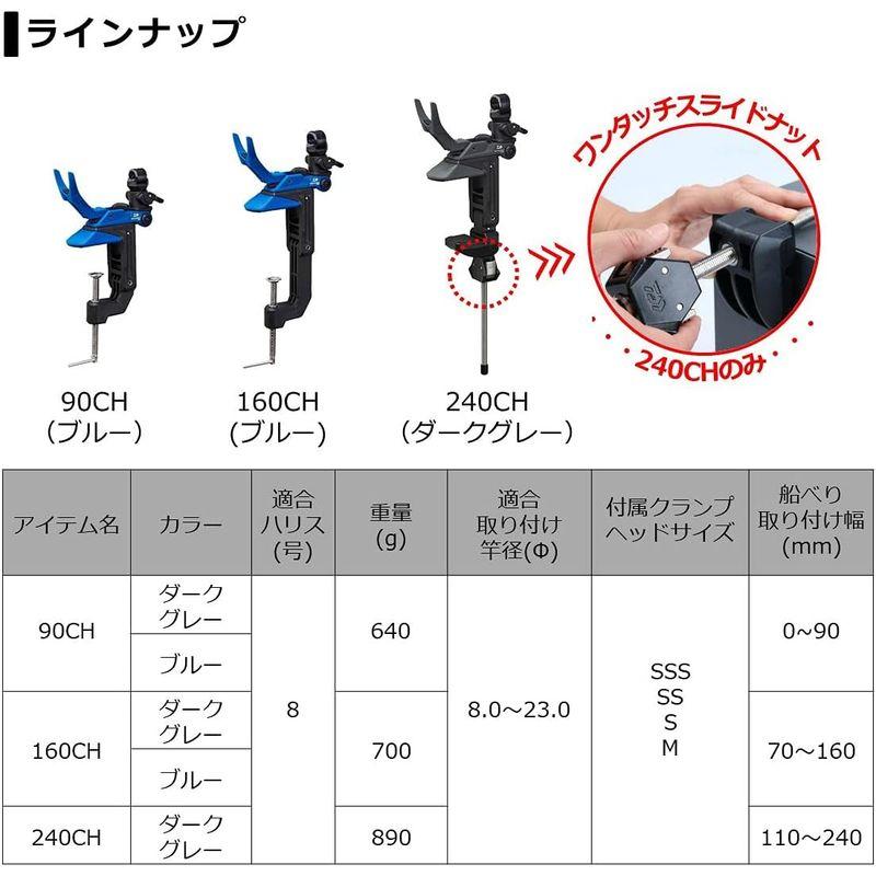 ダイワ(DAIWA) ライトホルダー α240CH ダークグレー｜sakuranokomichi｜05