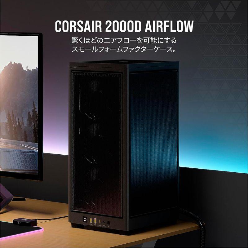 CORSAIR 2000D AIRFLOW Mini-ITX PC ケース ブラック- フォーム CORSAIR 2000D AIRFLOW Mini-ITX PC ケース ブラック- フォーム