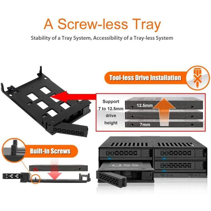 ICYDOCK MB324SP-B HDD & SSD x 4台 搭載 可能 モジュールラック ホット スワップ｜sakuranokomichi｜03