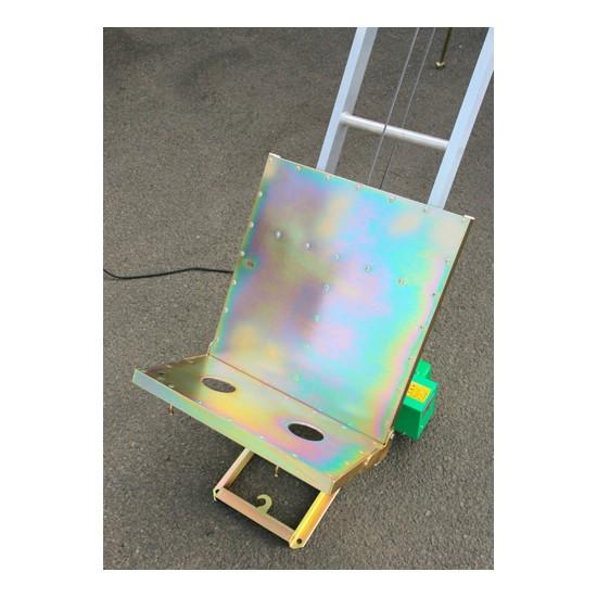 トーヨーコーケン AL4-MD7W2 アルミ連結梯子瓦揚機 マイティパワー