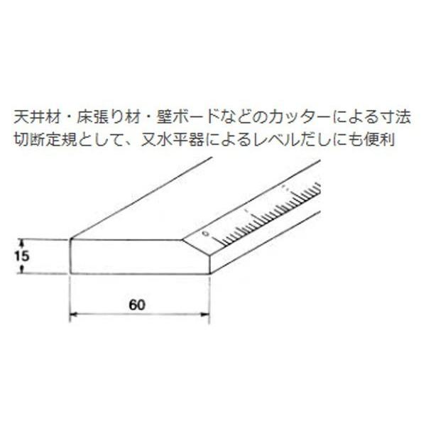友定建機 アルミスリ定規 AN-1250 ※5本価格！（センチメモリ＆水平器