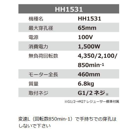 シブヤ ハンドダイモ HH1531 (G2/1ネジ ダイヤコアドリル） : さくら 