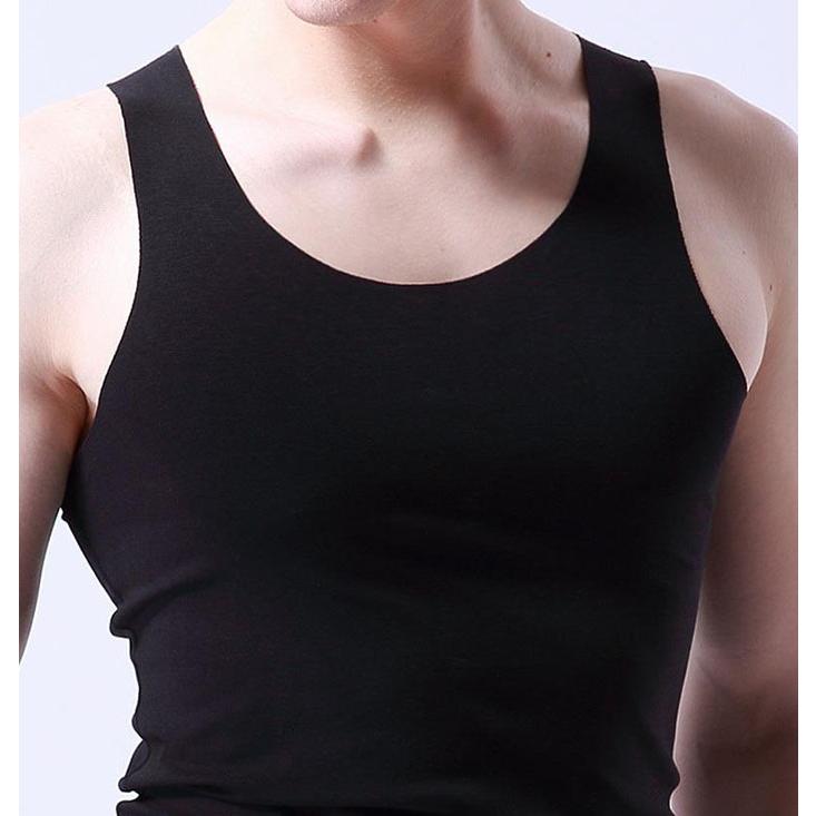 タンクトップ メンズ トップス ノースリーブ ロング インナー スポーツ 吸汗速乾 おしゃれ 男性用 トレーニング 黒 白 夏 部屋着 ランキング22