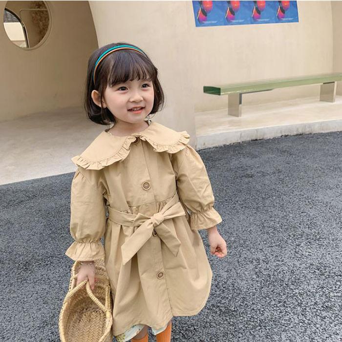 子供コート 女の子 子供服 トレンチコート 通学着 可愛い おしやれ 防風 キッズコート ロングコート ジャケット 春コート 春秋 長袖 アウター スプリングコート ジャケット コート 最高の品質