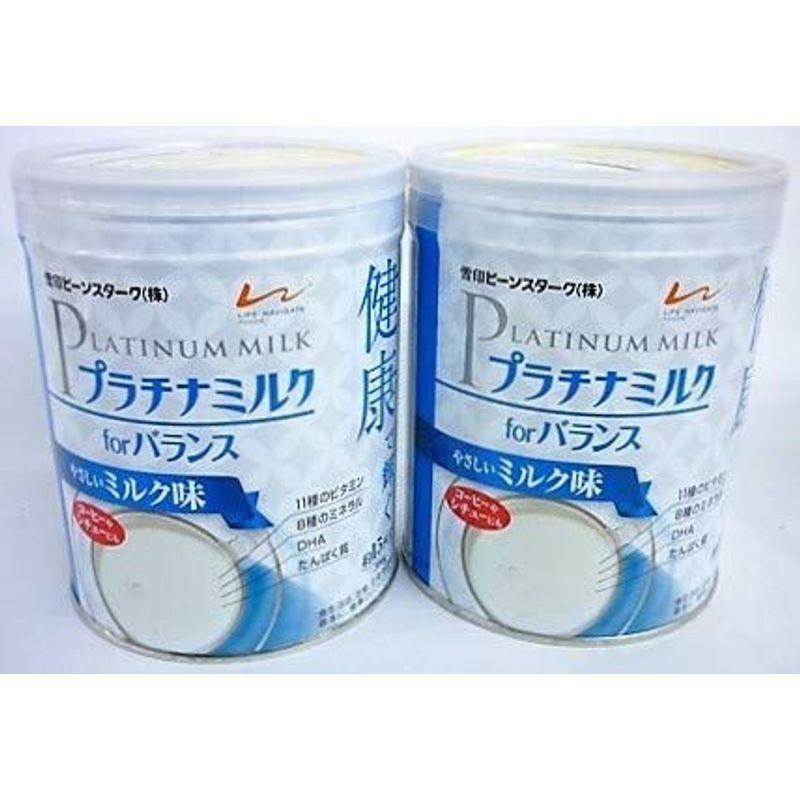 2缶雪印 プラチナミルクfor バランス やさしいミルク味300gx2缶(4987493030065-2) その他プロテイン
