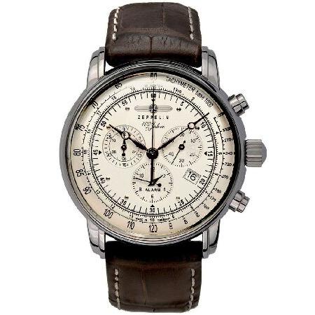 ZEPPELIN(ツェッペリン) 腕時計 ツェッペリン100周年記念モデル アイボリー×ブラウン 7680-1 メンズ [並行輸入品]｜sakurashopec｜02