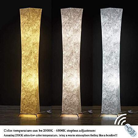 LEONC 創意フロアライト、フロアランプ、フロアスタンド 、イルミネーション 、間接照明、光＆色を変更RGB電球（９Ｗ/２）、七色変換、無線式リモコン操作、自動 
