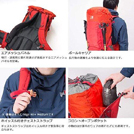 [カリマー] 登山用リュックサック 中型 ridge 40+ Large Black(ブラック)｜sakurashopec｜04