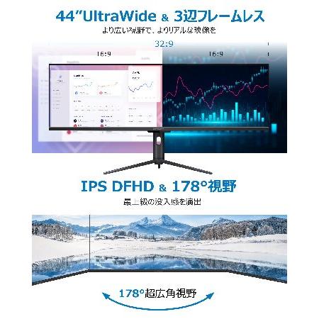 INNOCN 43.8インチ ウルトラワイド pc モニター Amazon.co.jp: INNOCN 43.8インチ モニター, 3840*1080 ウルトラ