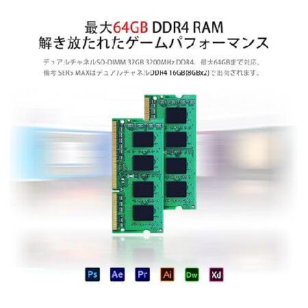 人気店舗 Beelink AMD Ryzen7 SER5 MAX 5800H ミニ PC、16GB DDR4 1TB SSD ミニコンピューター (最大 4.4 GHz) 8C/16T、WiFi 6、Bluetooth 5.2、1*DP、1*HDMI サポート 4K