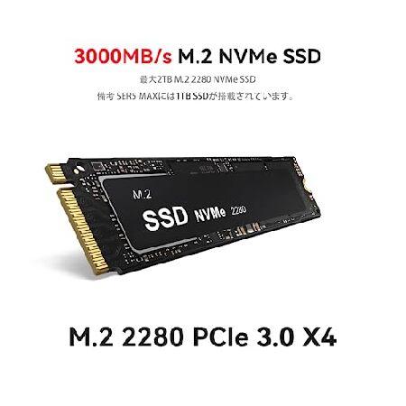 人気店舗 Beelink AMD Ryzen7 SER5 MAX 5800H ミニ PC、16GB DDR4 1TB SSD ミニコンピューター (最大 4.4 GHz) 8C/16T、WiFi 6、Bluetooth 5.2、1*DP、1*HDMI サポート 4K