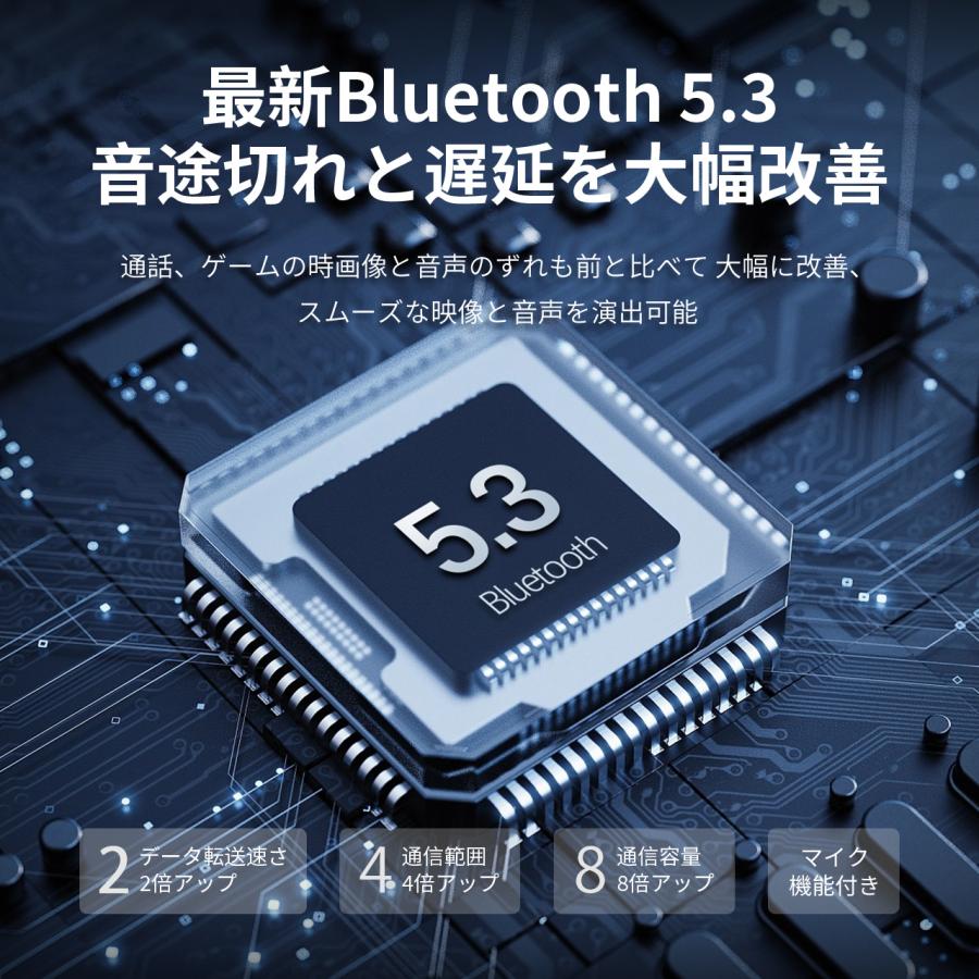 ワイヤレスイヤホン Bluetooth5.3 イヤホン ブルートゥース イヤホン 低遅延 長時間 通話 完全 片耳 ノイズキャンセリング iPhone/Android適用 日本語音声｜sakurashoppo｜10