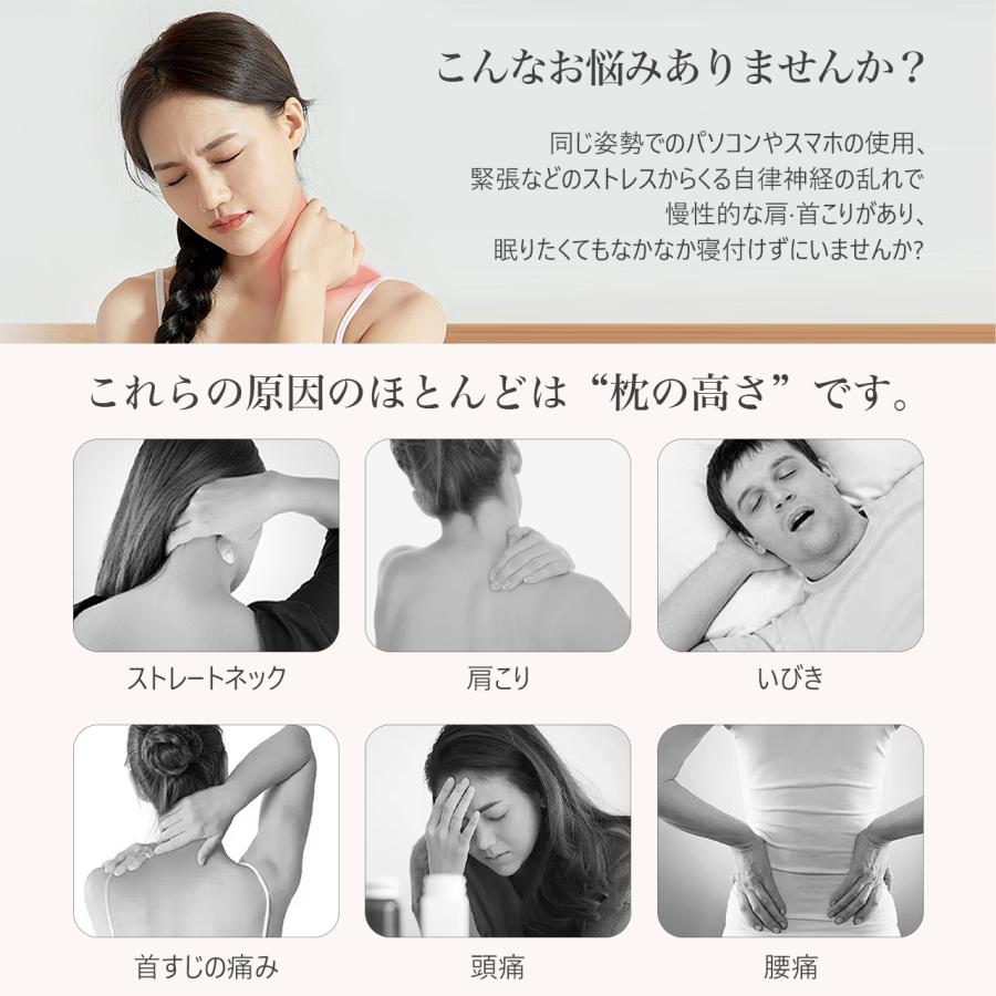 枕 まくら マクラ 横向き対応 仰向き 頭が安定し 首肩フィット 首が