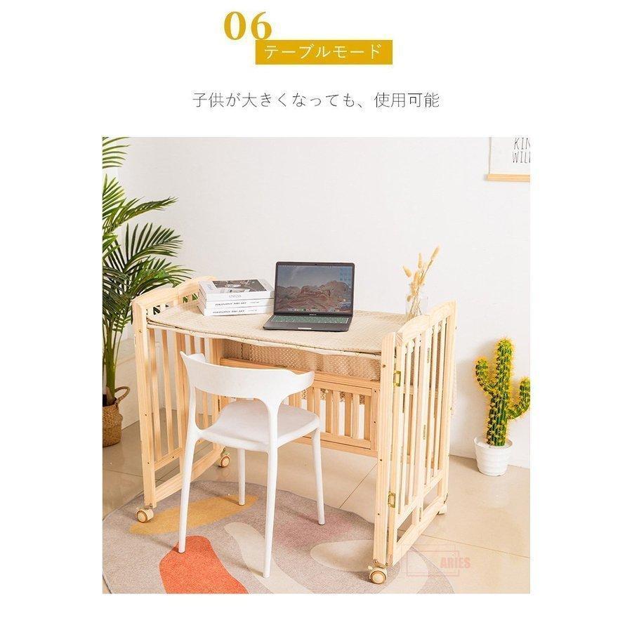 【値段交渉可：送料込】 ベビーベッド 折りたたみベビーベッド 折り畳み ハイタイプ 新生児 便利 プレイサークル ベビーサークル 添い寝 通気性 揺り籠 安心 安全 【JS5550965309】(20030円)
