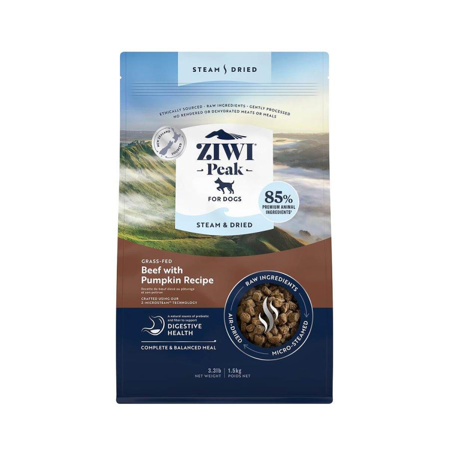 ZIWIPeakジウィピークスチーム＆ドライドッグフードビーフ1.5kg ZIWI（ジウィ） ZIWI Peak（ジウィピーク) スチーム＆ドライ