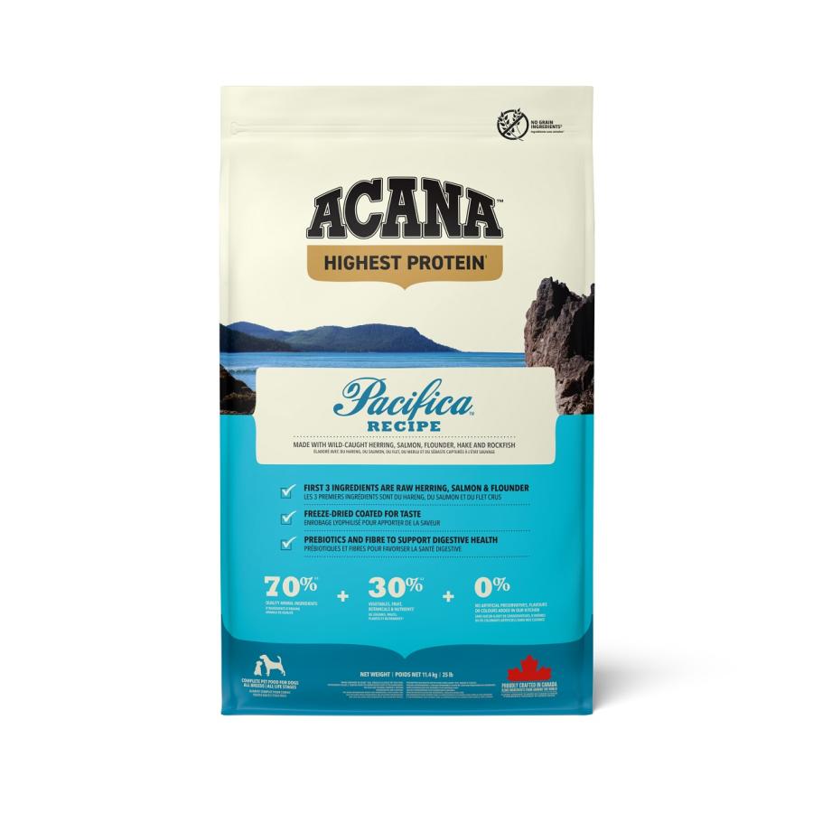 【NEWパッケージ】アカナ　パシフィカドッグレシピ11.4kg　【ドッグフード】【正規品】