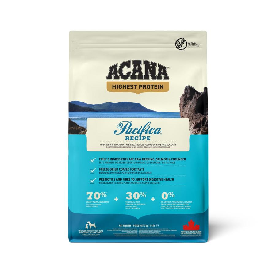 【アウトレット賞味期限印字不良】アカナ　パシフィカドッグレシピ2kg　【ドッグフード】【正規品】（Yahoo!・サクラソーケンネルYahoo!ショッピング店）