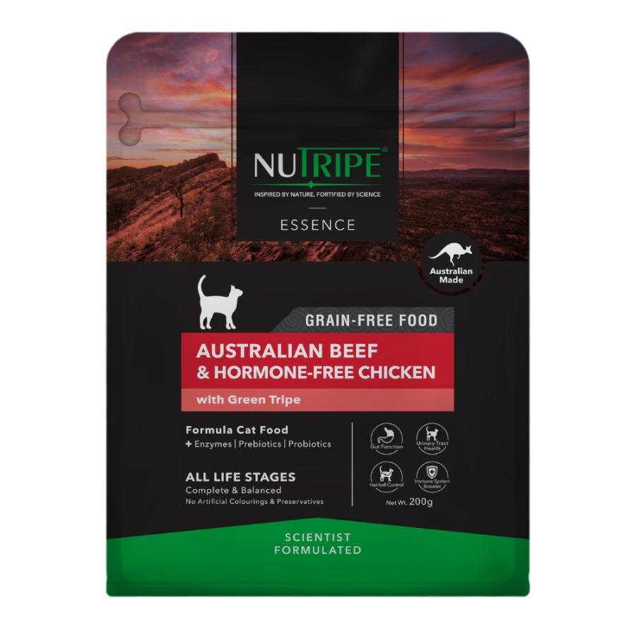 ニュートライプ　エッセンス　キャット　ビーフ＆チキンｗｉｔｈグリーントライプ　200g(キャットフード)【正規品】 | NUTRIPE