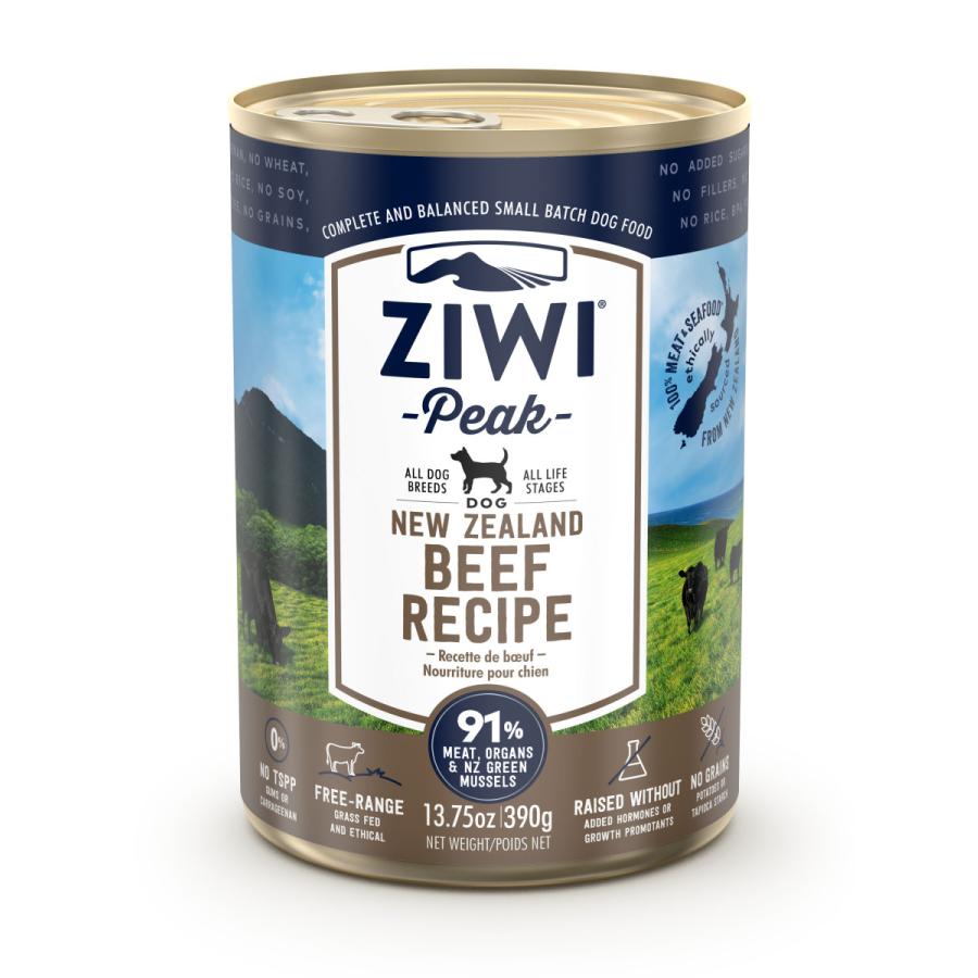 『期間限定セール』 ZIWI Peak ビーフレシピ缶詰 390gX6缶セット ZIWI（ジウィ） ZIWI Peak（ジウィピーク） ドッグ缶グラスフェッド