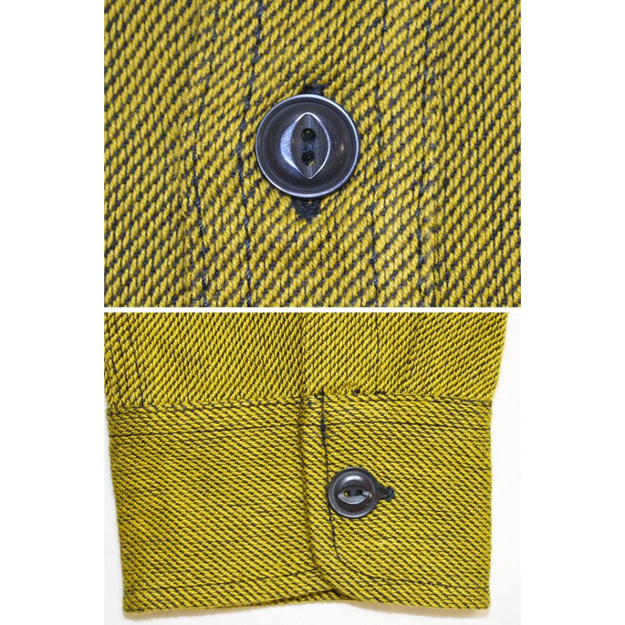 おかめひょっとこリメイク長袖シャツ 碧 和柄 和風 あお 手描き 京都 職人 シャツジャケット おかめひょっとこリメイク長袖シャツ 碧 和柄 和風 あお 手描き 京都