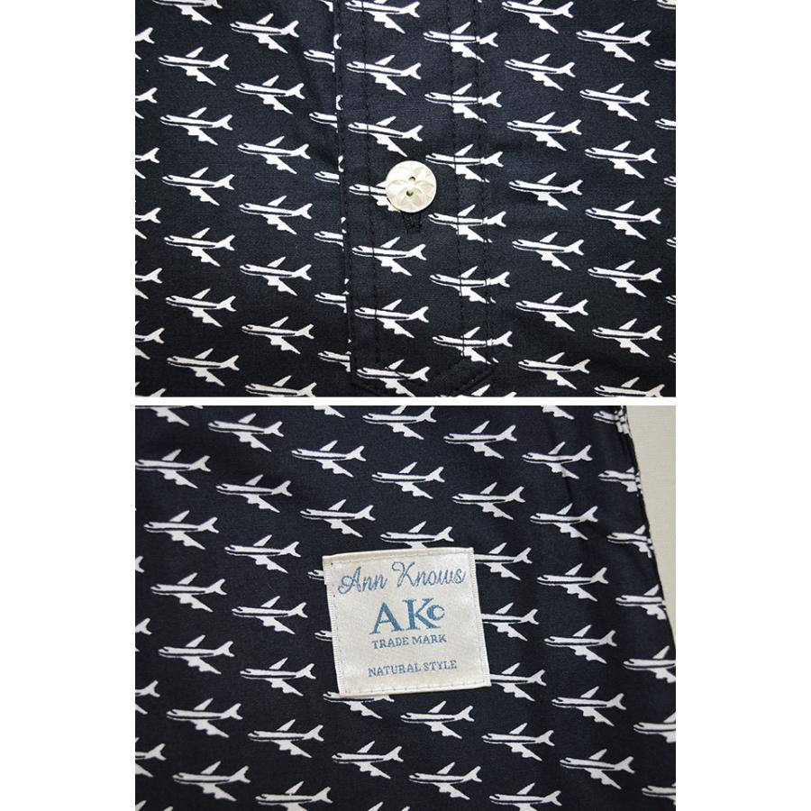 長袖シャツ「Trans portation AIR PLANE」 Ann Knows アンノウズ 日本
