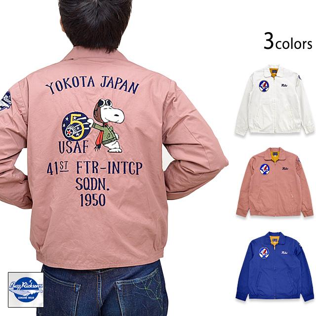 BUZZ×PEANUTSスヌーピーツアージャケット BUZZ RICKSON'S BR14569