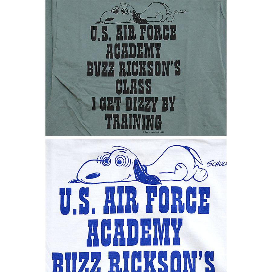 BUZZ×PEANUTSロングTシャツ「AIR FORCE ACADEMY」 BUZZ RICKSON'S BR69078 バズリクソンズ  スヌーピー 東洋 BUZZ×PEANUTSロングTシャツ「AIR FORCE ACADEMY」 BUZZ RICKSON'S