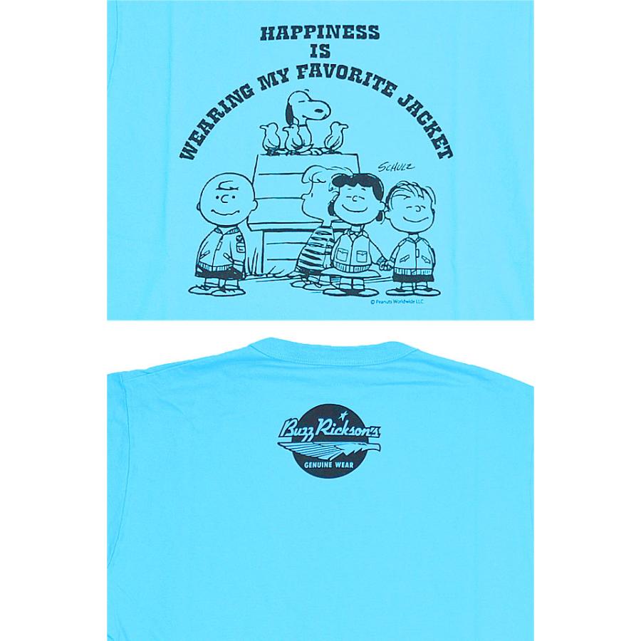 BUZZ×PEANUTS半袖Tシャツ「MY FAVORITE JACKET」 BUZZ RICKSON'S