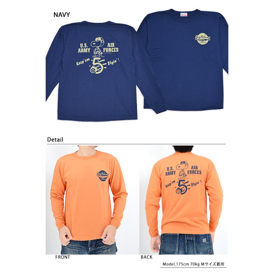 BUZZ×PEANUTSロングTシャツ「keep 'em Fllyin'」 BUZZ RICKSON'S