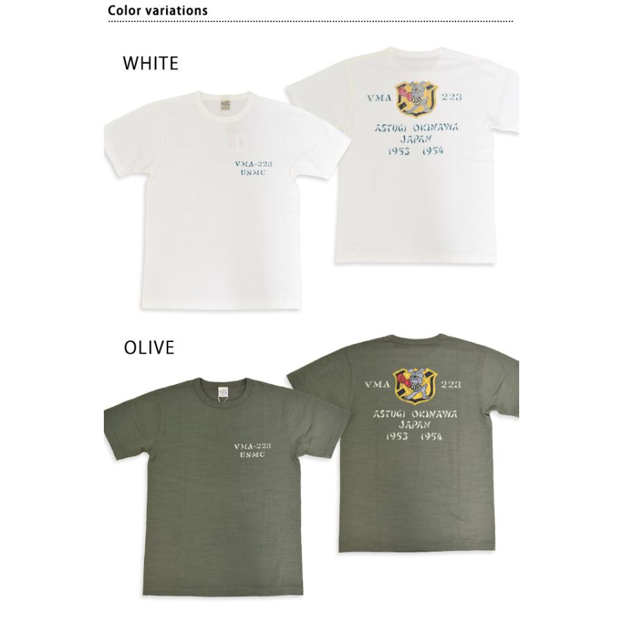 スラブヤーン半袖Tシャツ「VMA-223」 BUZZ RICKSON'S BR79732