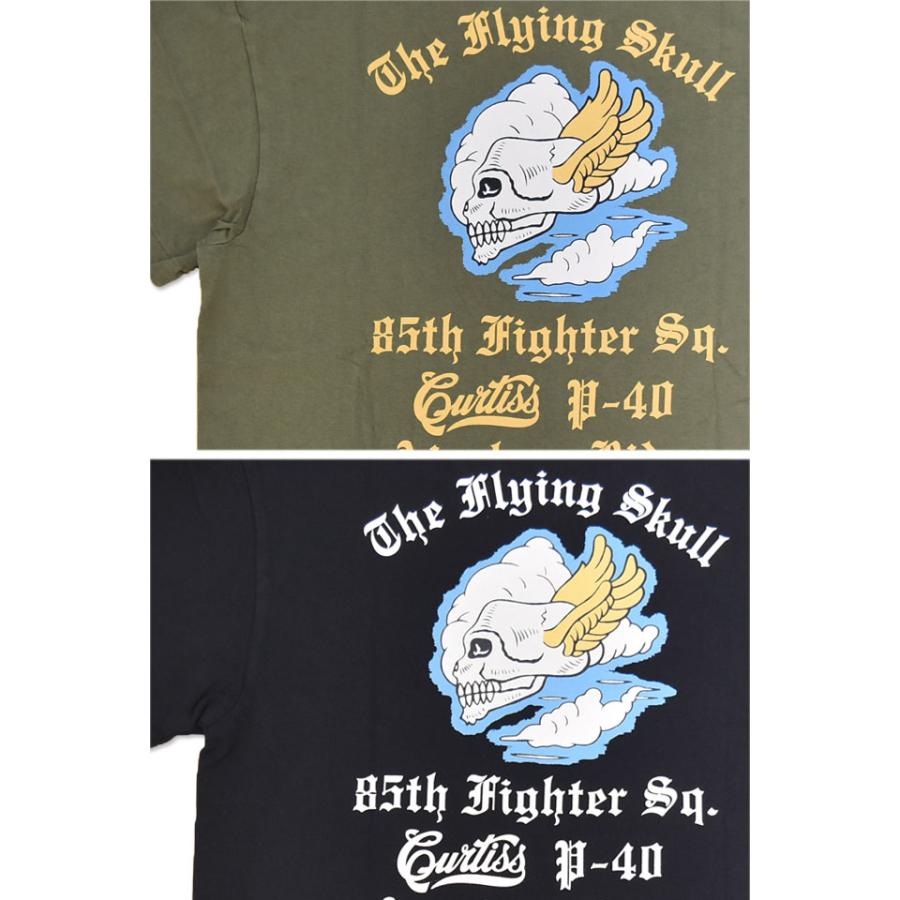 POST EXCHANGE 半袖Tシャツ「85th FIGHTER SQ.」 BUZZ RICKSON'S