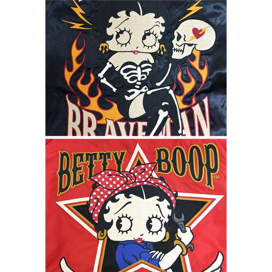 BR×BETTYコラボ スカジャン The BRAVE-MAN BBB-2235 ブレイブ BR×BETTYコラボ スカジャン The BRAVE-MAN BBB-2235 ブレイブ