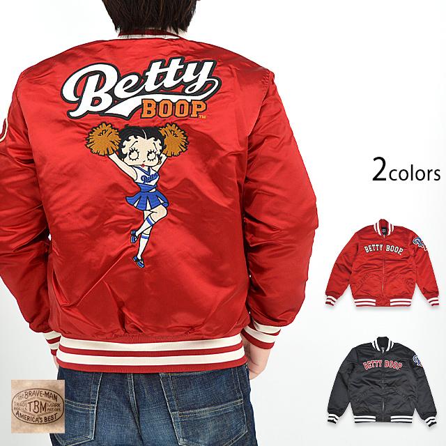 美品 BRAVEMAN × BETTY BOOP スタジャン 楽天市場】ブレイブマン ベティブープコラボ ショーガール