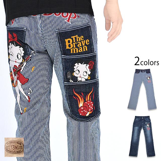 BR×BETTYコラボ デニムパンツ The BRAVE-MAN BBB-2327 ブレイブマン 