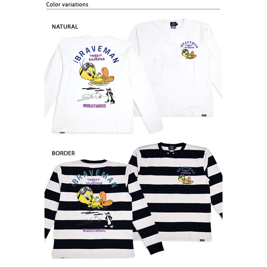 BR×LOONEYコラボ 天竺ロングTシャツ The BRAVE-MAN LTB-2316 ブレイブ