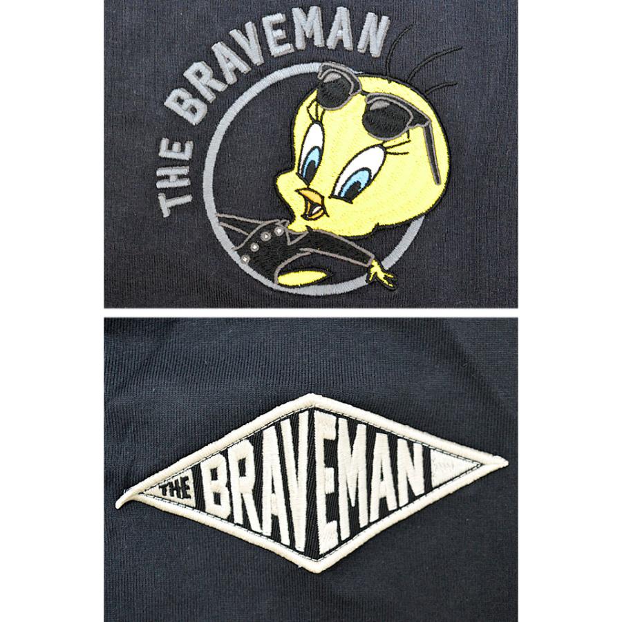 BR×LOONEYコラボ 天竺ロングTシャツ The BRAVE-MAN LTB-2402 ブレイブ