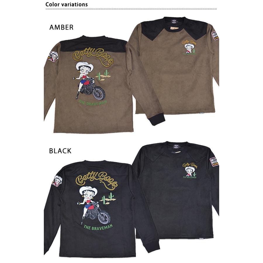 BR×BETTYコラボ 起毛プレーティング長袖Tシャツ The BRAVE-MAN BBB