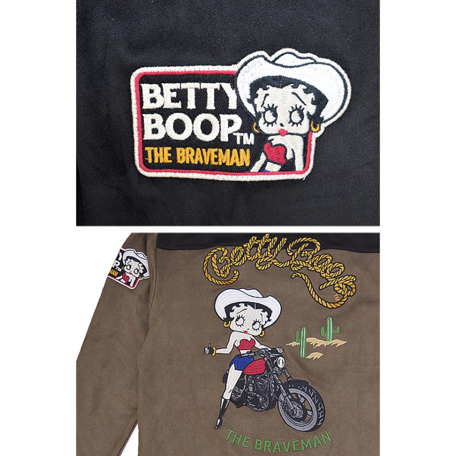 BR×BETTYコラボ 起毛プレーティング長袖Tシャツ The BRAVE-MAN BBB